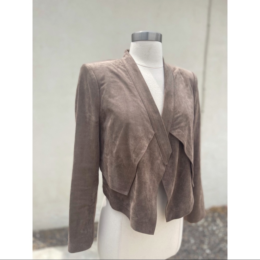 BCBGMaxAzria suede brown jacket sz S